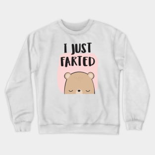 I Farted - Cute But Still - The Smell We All Smelt - Peach Crewneck Sweatshirt